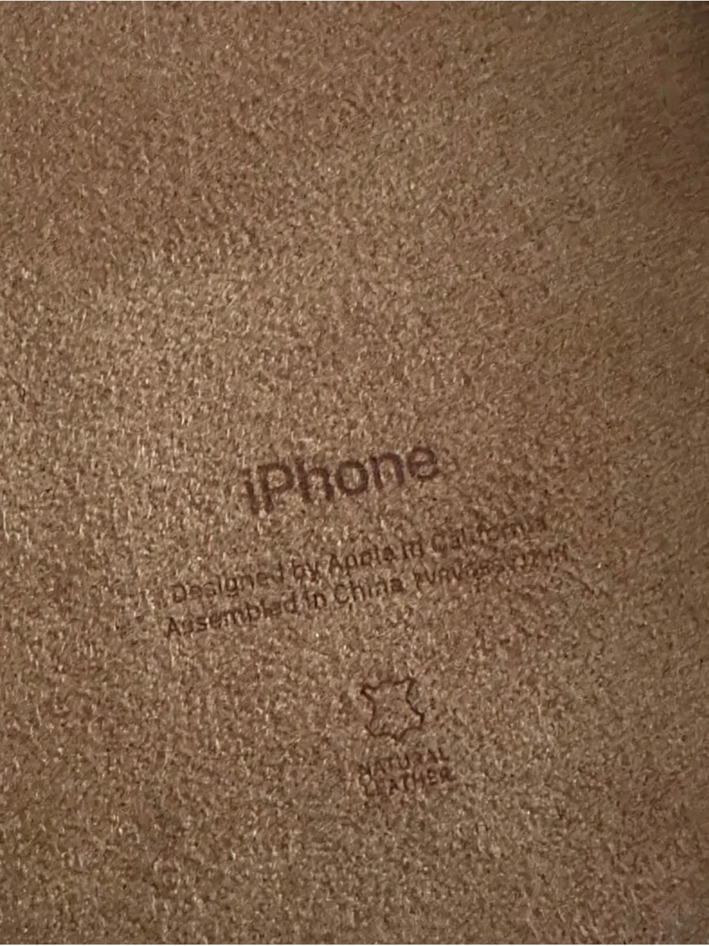Apple Leather iPhone Case in Saddle Brown